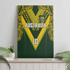 Australia Rugby Custom Canvas Wall Art Aboriginal Art Sporty Style - Aussie Hoodie