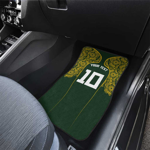Australia Rugby Custom Car Mats Aboriginal Art Sporty Style - Aussie Hoodie