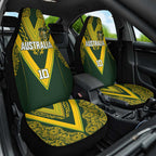 Australia Rugby Custom Car Seat Cover Aboriginal Art Sporty Style - Aussie Hoodie