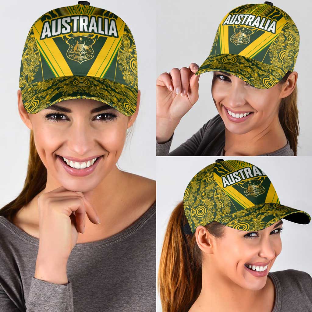 Australia Rugby Classic Cap Aboriginal Art Sporty Style - Aussie Hoodie