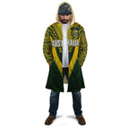 Australia Rugby Custom Cloak Aboriginal Art Sporty Style - Aussie Hoodie