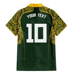 Australia Rugby Custom Family Matching Mermaid Dress and Hawaiian Shirt Aboriginal Art Sporty Style - Aussie Hoodie