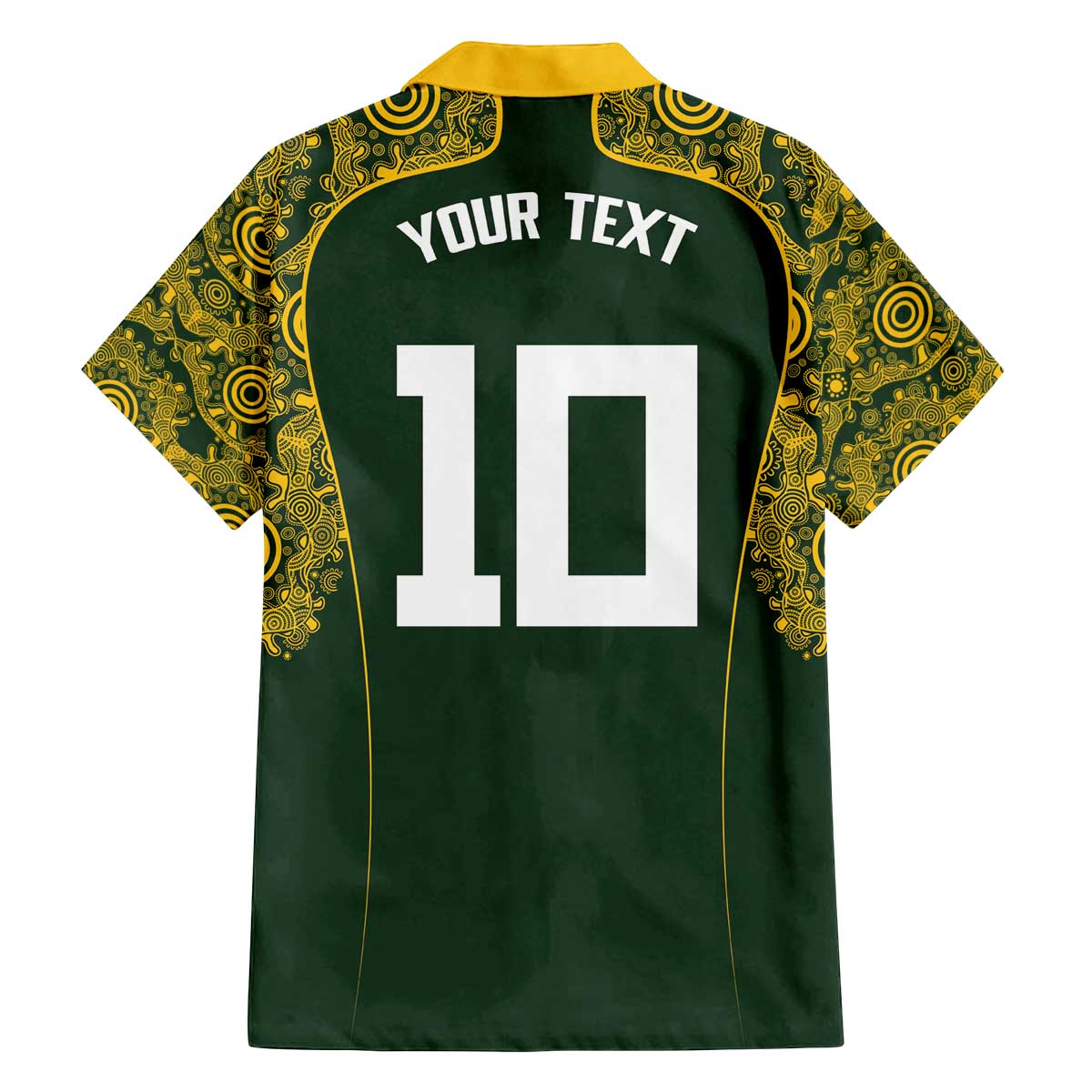 Australia Rugby Custom Family Matching Off The Shoulder Long Sleeve Dress and Hawaiian Shirt Aboriginal Art Sporty Style - Aussie Hoodie