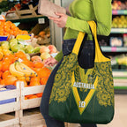 Australia Rugby Custom Grocery Bag Aboriginal Art Sporty Style - Aussie Hoodie