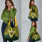 Australia Rugby Custom Grocery Bag Aboriginal Art Sporty Style - Aussie Hoodie