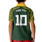 Australia Rugby Custom Kid Polo Shirt Aboriginal Art Sporty Style - Aussie Hoodie