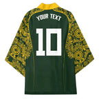 Australia Rugby Custom Kimono Aboriginal Art Sporty Style - Aussie Hoodie