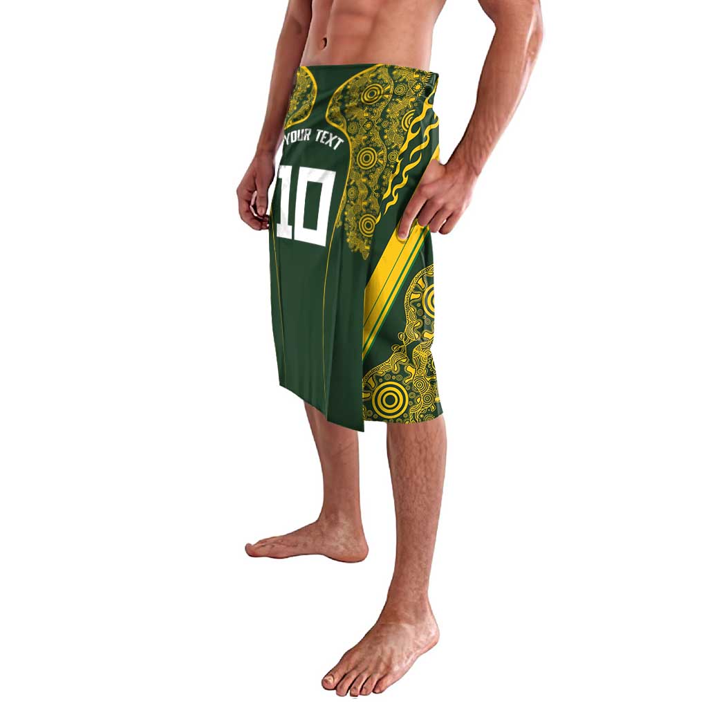 Australia Rugby Custom Lavalava Aboriginal Art Sporty Style - Aussie Hoodie