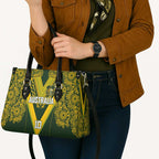 Australia Rugby Custom Leather Bag Aboriginal Art Sporty Style - Aussie Hoodie