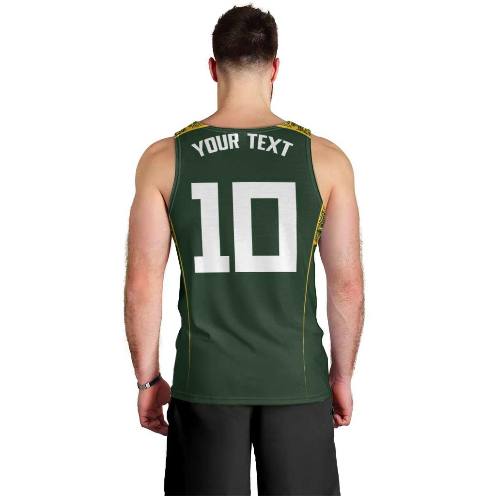 Australia Rugby Custom Men Tank Top Aboriginal Art Sporty Style - Aussie Hoodie
