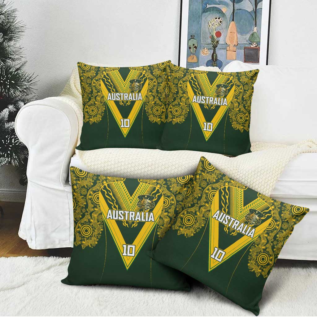 Australia Rugby Custom Pillow Cover Aboriginal Art Sporty Style - Aussie Hoodie