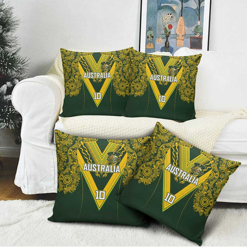 Australia Rugby Custom Pillow Cover Aboriginal Art Sporty Style - Aussie Hoodie