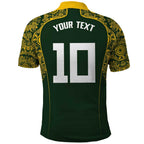 Australia Rugby Custom Polo Shirt Aboriginal Art Sporty Style - Aussie Hoodie