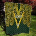 Australia Rugby Custom Quilt Aboriginal Art Sporty Style - Aussie Hoodie