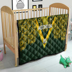 Australia Rugby Custom Quilt Aboriginal Art Sporty Style - Aussie Hoodie