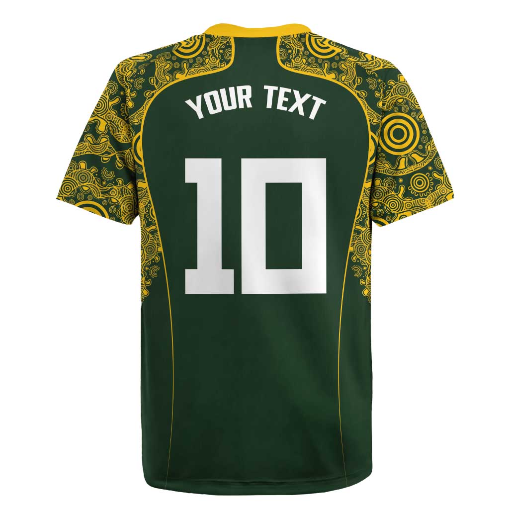 Australia Rugby Custom Rugby Jersey Aboriginal Art Sporty Style - Aussie Hoodie
