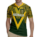 Australia Rugby Custom Rugby Jersey Aboriginal Art Sporty Style - Aussie Hoodie