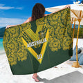 Australia Rugby Custom Sarong Aboriginal Art Sporty Style - Aussie Hoodie