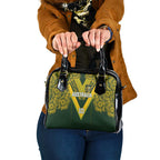 Australia Rugby Custom Shoulder Handbag Aboriginal Art Sporty Style - Aussie Hoodie