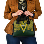 Australia Rugby Custom Shoulder Handbag Aboriginal Art Sporty Style - Aussie Hoodie