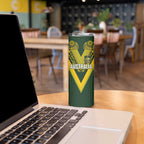 Australia Rugby Custom Skinny Tumbler Aboriginal Art Sporty Style - Aussie Hoodie