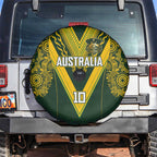 Australia Rugby Custom Spare Tire Cover Aboriginal Art Sporty Style - Aussie Hoodie