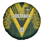 Australia Rugby Custom Spare Tire Cover Aboriginal Art Sporty Style - Aussie Hoodie