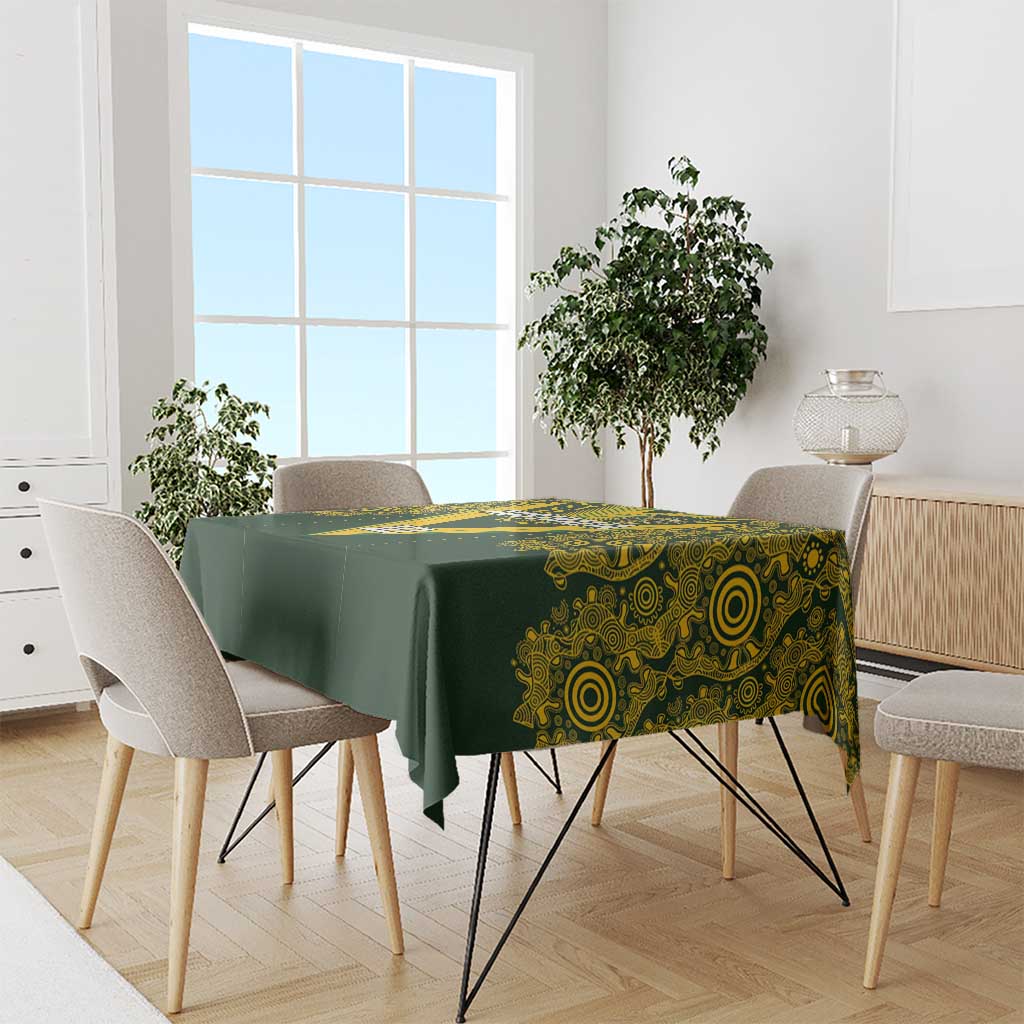 Australia Rugby Custom Tablecloth Aboriginal Art Sporty Style - Aussie Hoodie