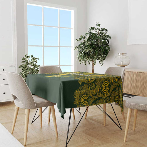 Australia Rugby Custom Tablecloth Aboriginal Art Sporty Style - Aussie Hoodie