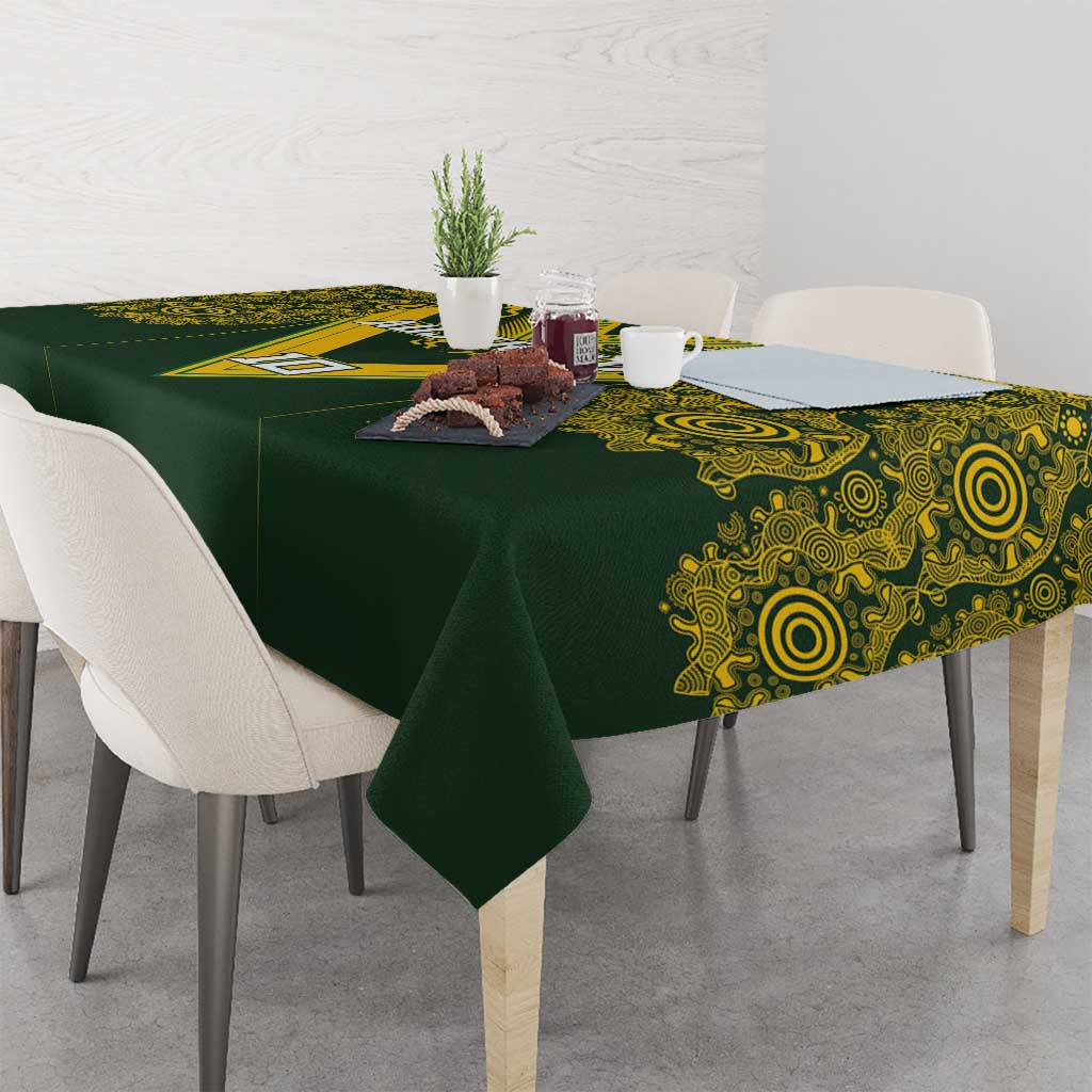 Australia Rugby Custom Tablecloth Aboriginal Art Sporty Style - Aussie Hoodie