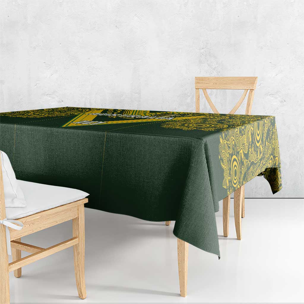 Australia Rugby Custom Tablecloth Aboriginal Art Sporty Style - Aussie Hoodie