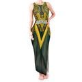 Australia Rugby Custom Tank Maxi Dress Aboriginal Art Sporty Style - Aussie Hoodie