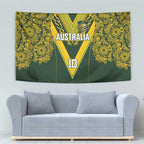 Australia Rugby Custom Tapestry Aboriginal Art Sporty Style - Aussie Hoodie