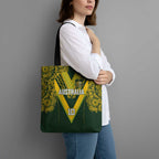 Australia Rugby Custom Tote Bag Aboriginal Art Sporty Style - Aussie Hoodie