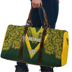 Australia Rugby Custom Travel Bag Aboriginal Art Sporty Style - Aussie Hoodie