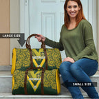 Australia Rugby Custom Travel Bag Aboriginal Art Sporty Style - Aussie Hoodie