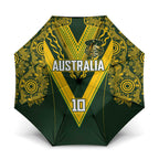 Australia Rugby Custom Umbrella Aboriginal Art Sporty Style - Aussie Hoodie