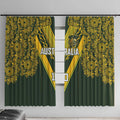 Australia Rugby Custom Window Curtain Aboriginal Art Sporty Style - Aussie Hoodie