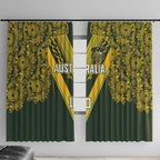 Australia Rugby Custom Window Curtain Aboriginal Art Sporty Style - Aussie Hoodie