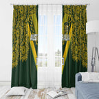 Australia Rugby Custom Window Curtain Aboriginal Art Sporty Style - Aussie Hoodie