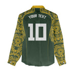 Australia Rugby Custom Women Casual Shirt Aboriginal Art Sporty Style - Aussie Hoodie
