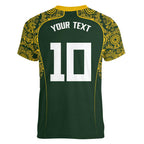Australia Rugby Custom Women V-Neck T-Shirt Aboriginal Art Sporty Style - Aussie Hoodie