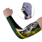Aotearoa Australia Rugby Custom Arm Sleeves Maori and Aboriginal Art Sporty Style - Aussie Hoodie