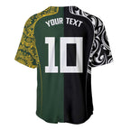 Aotearoa Australia Rugby Custom Baseball Jersey Maori and Aboriginal Art Sporty Style - Aussie Hoodie