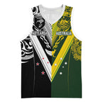 Aotearoa Australia Rugby Custom Basketball Jersey Maori and Aboriginal Art Sporty Style - Aussie Hoodie