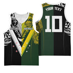 Aotearoa Australia Rugby Custom Basketball Jersey Maori and Aboriginal Art Sporty Style - Aussie Hoodie