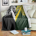Aotearoa Australia Rugby Blanket Maori and Aboriginal Art Sporty Style - Aussie Hoodie