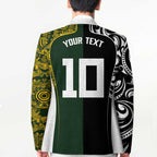 Aotearoa Australia Rugby Custom Blazer Maori and Aboriginal Art Sporty Style - Aussie Hoodie