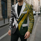 Aotearoa Australia Rugby Custom Blazer Maori and Aboriginal Art Sporty Style - Aussie Hoodie