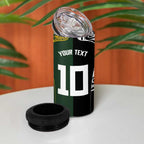 Aotearoa Australia Rugby Custom 4 in 1 Can Cooler Tumbler Maori and Aboriginal Art Sporty Style - Aussie Hoodie